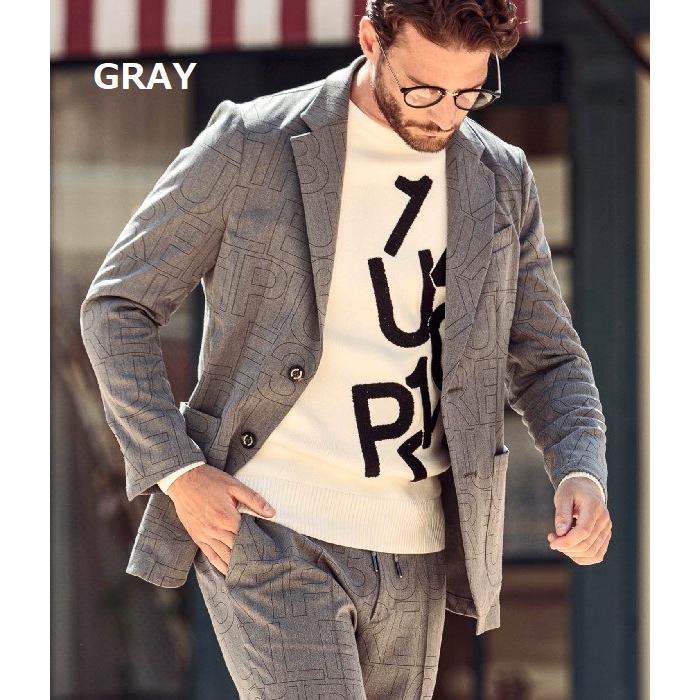 1piu 1uguale3 メンズ　Lテーラードジャケット　ウール　ライトグレー 1PIU1UGUALE3 RELAX ジャケット テーラードジャケット RELAX