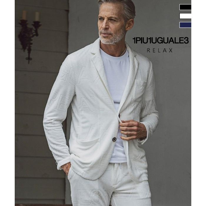パイルロゴジャケット テーラード きれいめ カジュアル 1PIU1UGUALE3