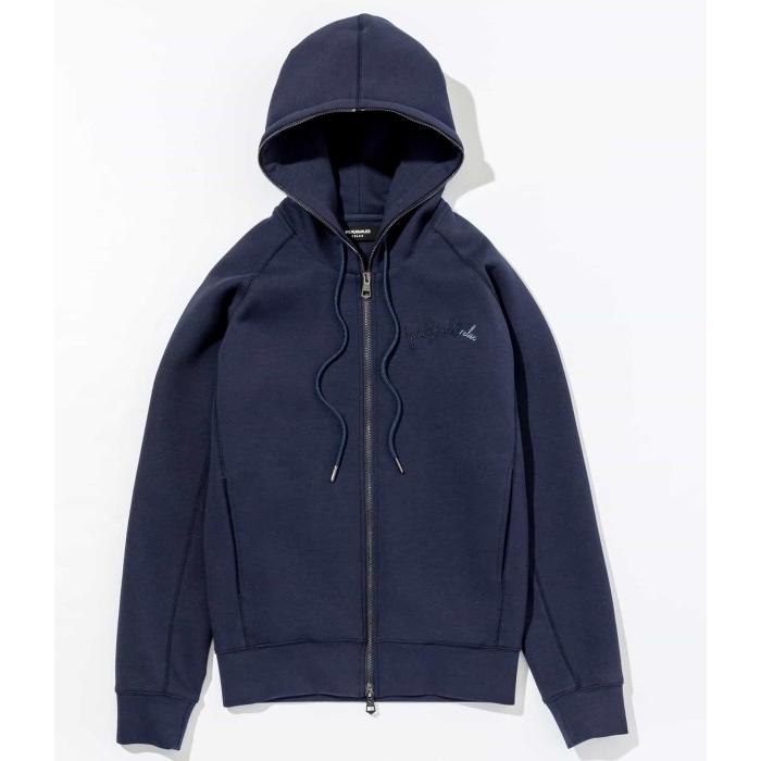 1PIU1UGUALE3 RELAX グラデーションロゴジップパーカー