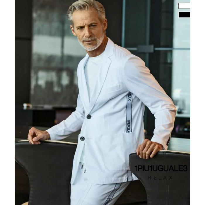 1PIU1UGUALE3 RELAX SALE セール サイドラインシルケットジャケット