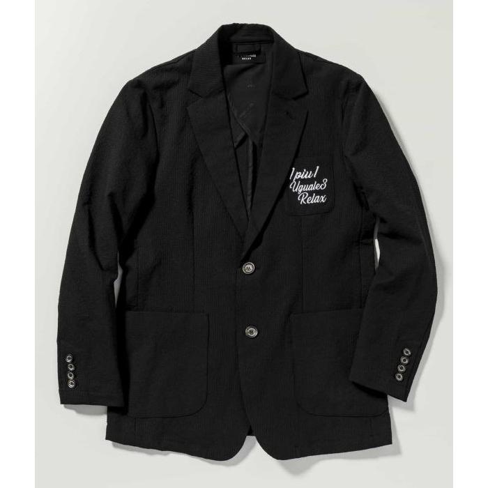 【新品】ウノピュウノ1piu1uguale3/シアサッカージャケット/カーキ6 1PIU1UGUALE3 RELAX シアサッカージャケット シングル きれいめ