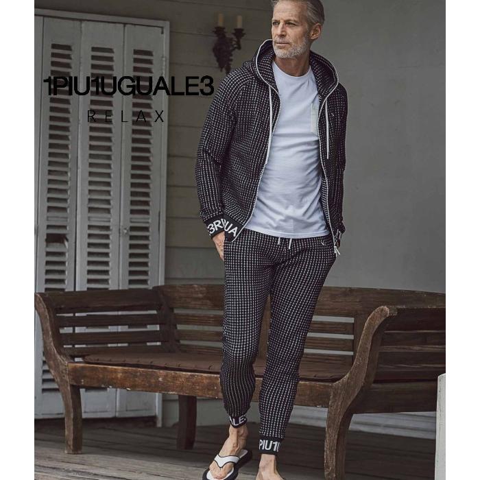 Seal限定商品 ワッフル ウノピゥウノウグァーレトレ おしゃれ ブランド カジュアル 大人 ルームウェア Relax 1piu1uguale3 上下セット セットアップ メンズ ジャージ スウェット上下セット Size L Www Quantumbytestore Com