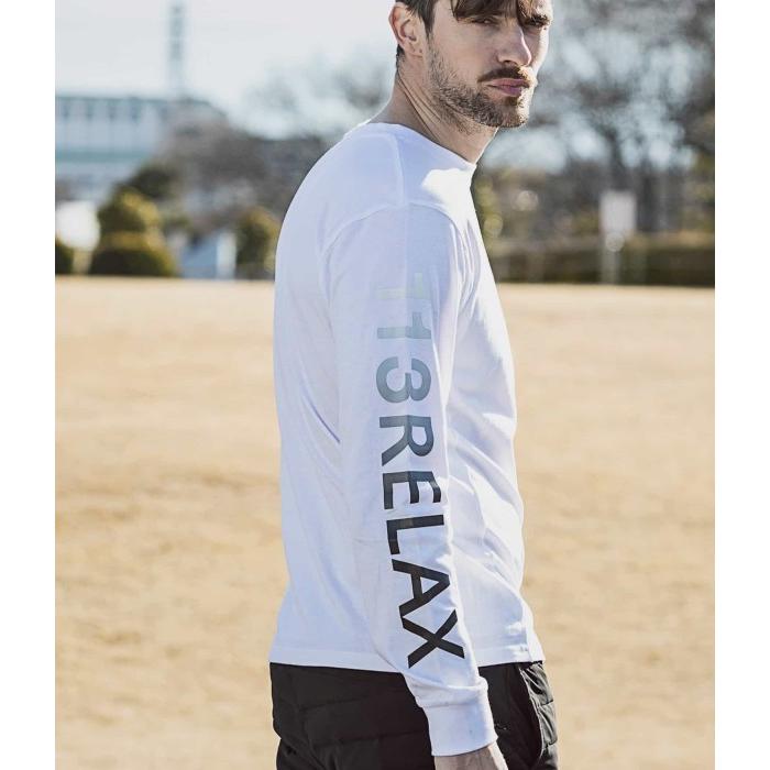 【1PIU1UGUALE3 RELAX】グラデーションプリントロングTシャツ 1PIU1UGUALE3 RELAX グラデーションプリントロングTシャツ ロンT