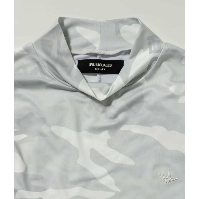 1PIU1UGUALE3 RELAX SALE セール カモ柄モックネックラッシュ