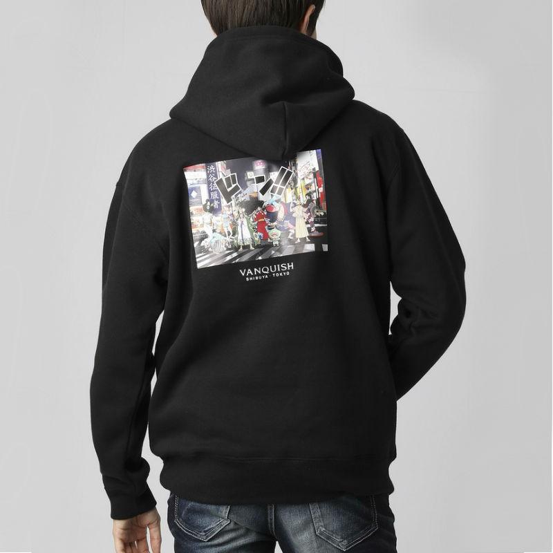 ヴァンキッシュ ワンピース コラボ VANQUISH パーカー 新世界 ONE PIECE 麦わらの一味 Hoodie ワノ国編 パーカー フーディー メンズ レディース カジュアル｜g-field｜06