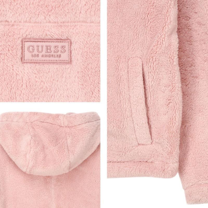 GUESS ゲス ミニワッペンフリースパーカー フーディー ボアパーカー