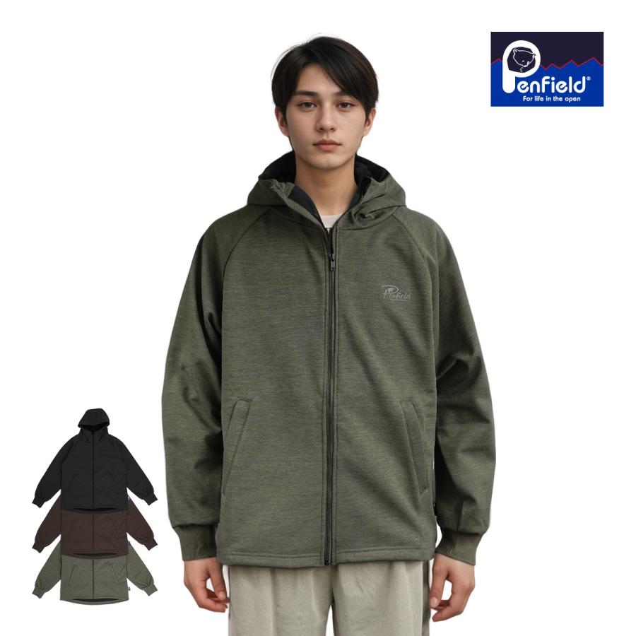 ペンフィールド Penfield 20264067 パーカー メンズ アウター マイクロフリース フルジップ ジップアップ ジャケット 防風 ボンディング PTT ウィンドプルーフ PEN FIELD（ペンフィールド） パーカー メンズ アウター マイクロ