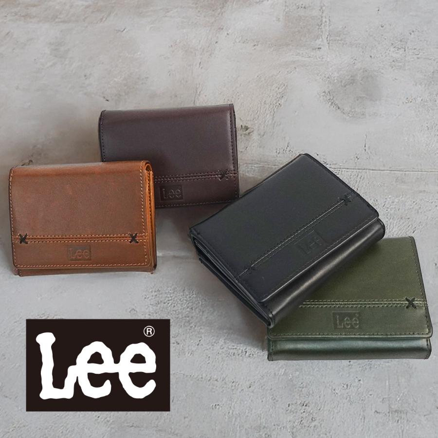 Lee（リー） 折財布 0520694 クロスワックス L字ジッパー 二つ折り