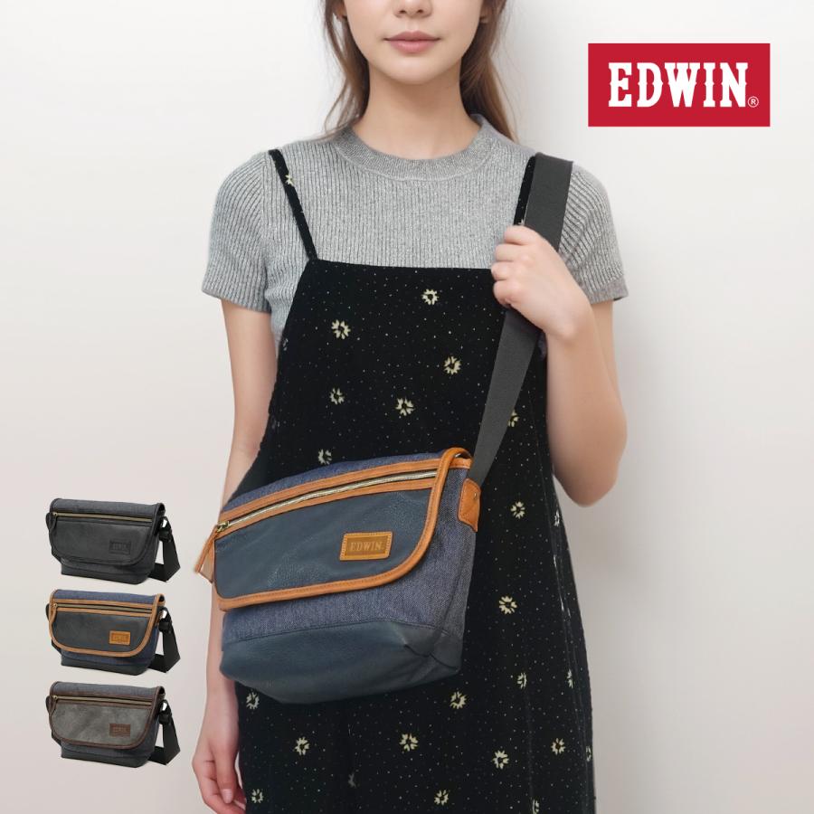 [エドウィン] ミニメッセンジャーバッグ 0411518 コンビ合皮 ポリデニム 楽天市場】全3色 EDWIN エドウイン レザー×デニム ミニメッセンジャー