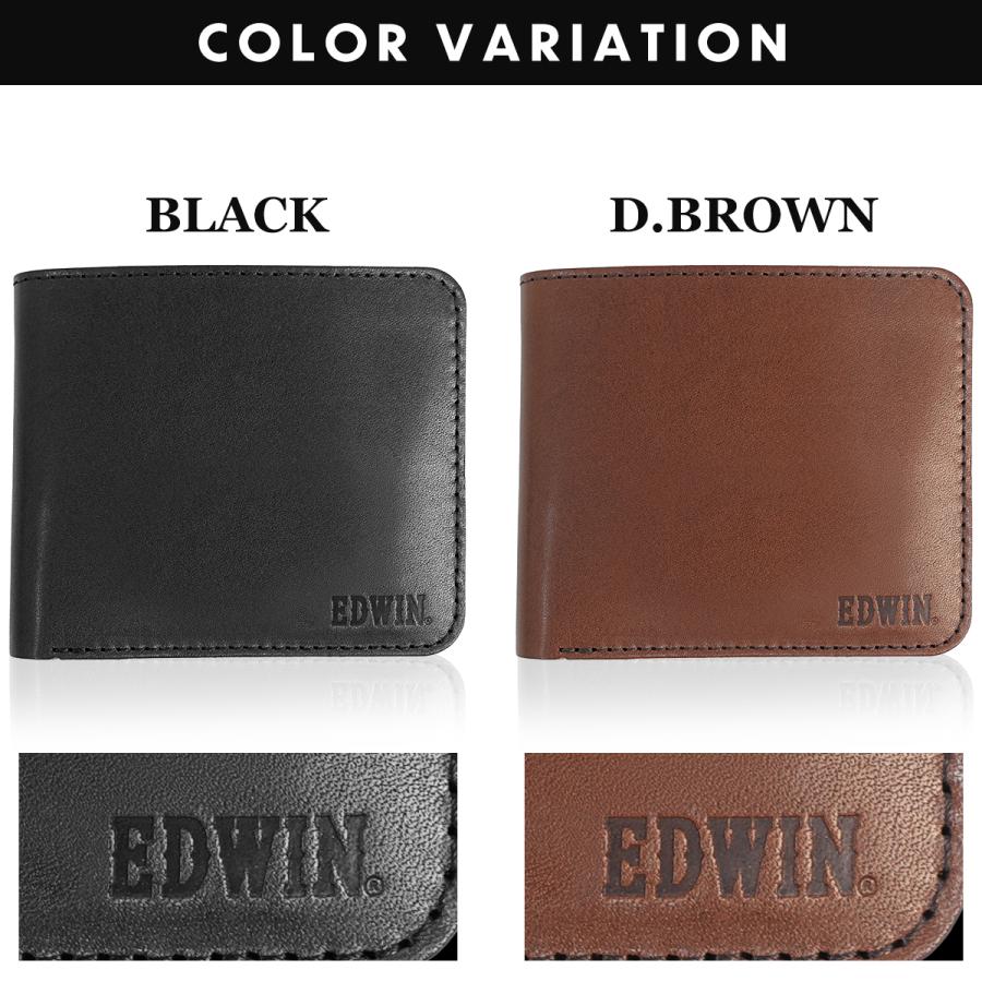 EDWIN（エドウィン） エドウイン 財布 サイフ 二つ折財布 折財布 牛革