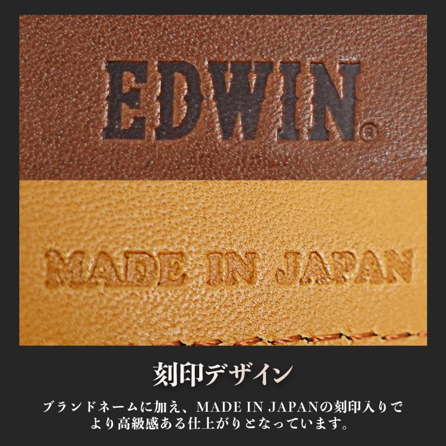 EDWIN（エドウィン） エドウイン 財布 サイフ 二つ折財布 折財布 牛革