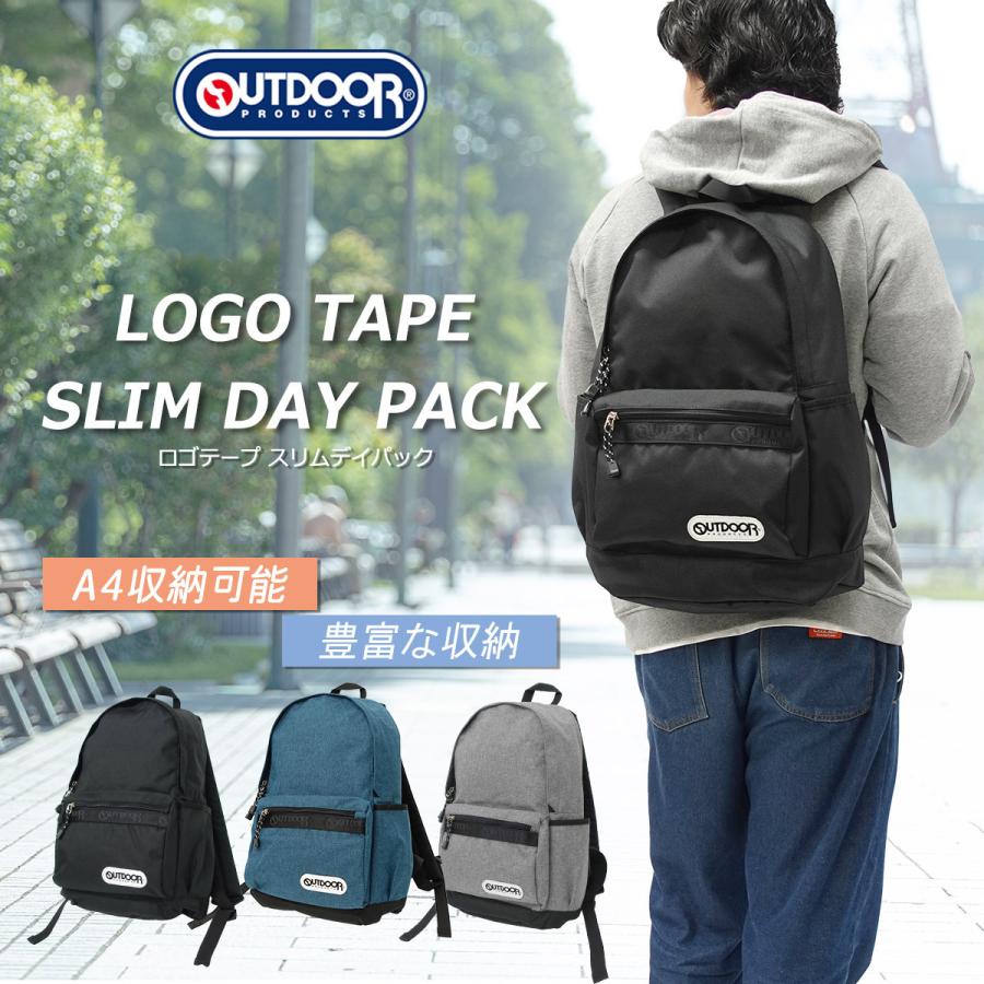 アウトドア プロダクツ リュック Outdoor Products ロゴテープ スリム デイパック メンズ レディース 収納 通勤 通学 ガレージファインヤフー店 通販 Yahoo ショッピング
