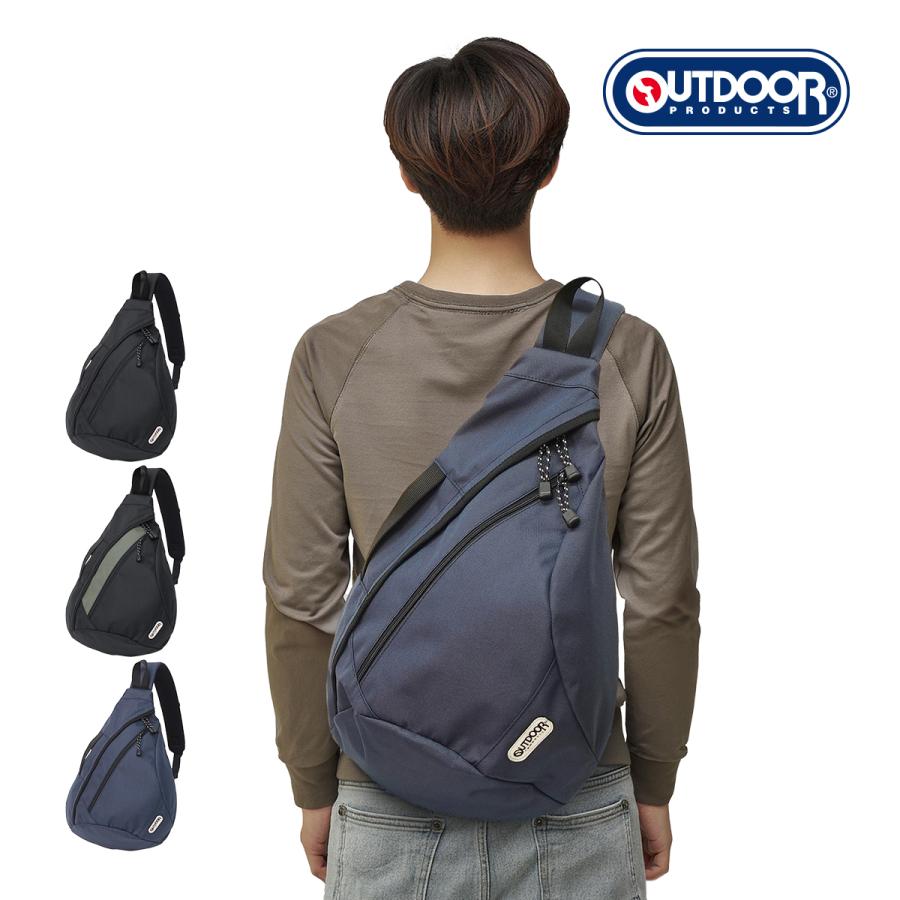 匿名配送　メンズ　アウトドアプロダクツ　ショルダーバッグ ラフ　ブラック[ OUTDOOR PRODUCTS アウトドア プロダクツ ラフ コンパクト