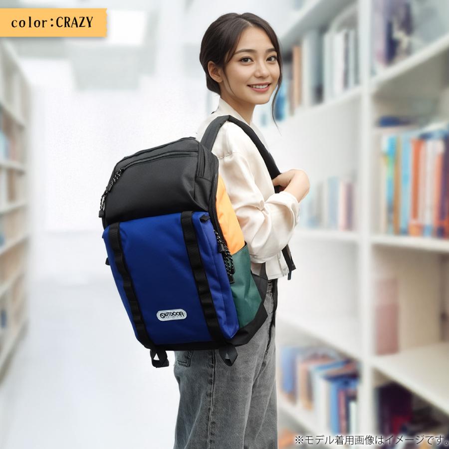 OUTDOOR PRODUCTS 22469131-BLK ファイブレンジ リバースジップ リュック（ブラック）アウトドアプロダクツ[22469131BLK] 返品種別A OUTDOOR PRODUCTS（アウトドアプロダクツ） リュック デイパック