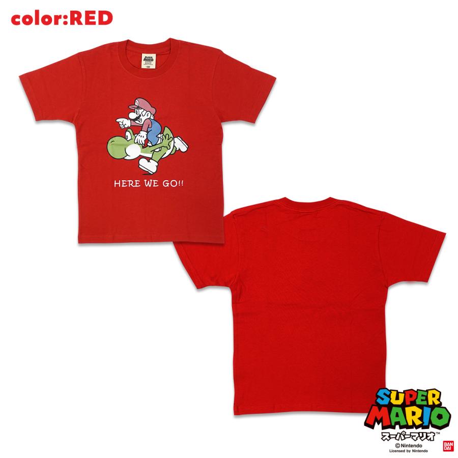 スーパーマリオ 子供服 キッズ Tシャツ Kids マリオ ヨッシー レッド 赤 半袖 男の子 女の子 110 1 130 140 ガレージファインヤフー店 通販 Yahoo ショッピング