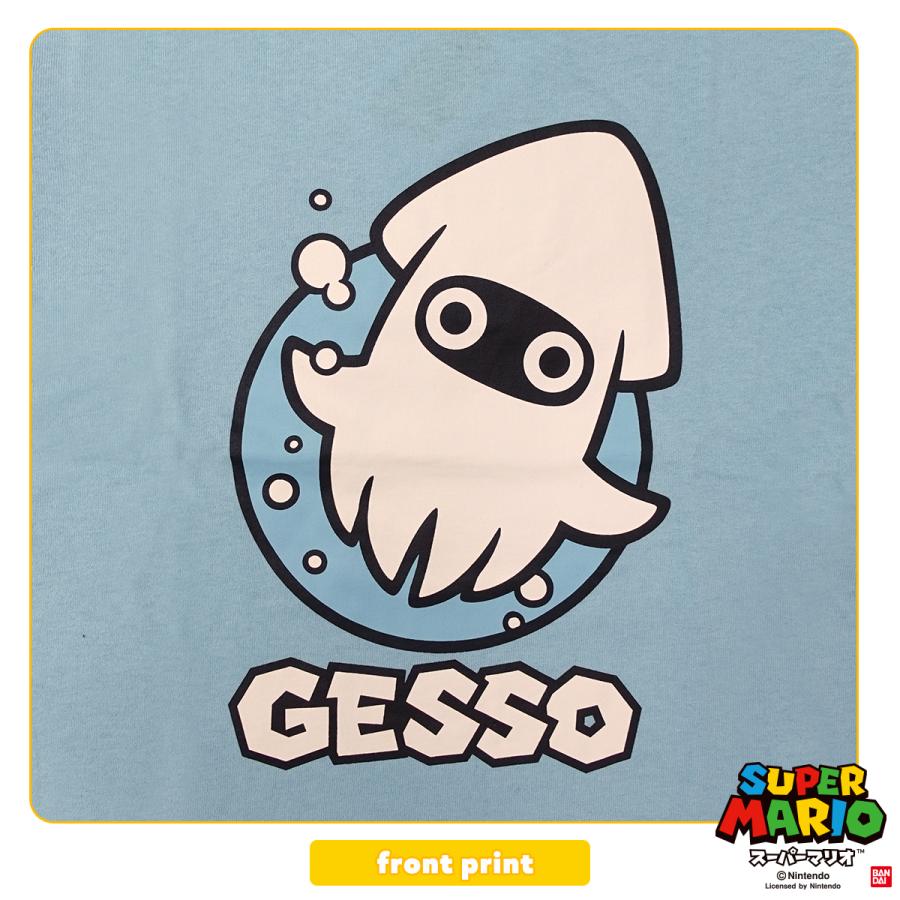 スーパーマリオ 子供服 キッズ Tシャツ KIDS ゲッソー フェイス サックス 水色 半袖 男の子 女の子 110 120 130 140 :  22823718 : ガレージファインヤフー店 - 通販 - Yahoo!ショッピング