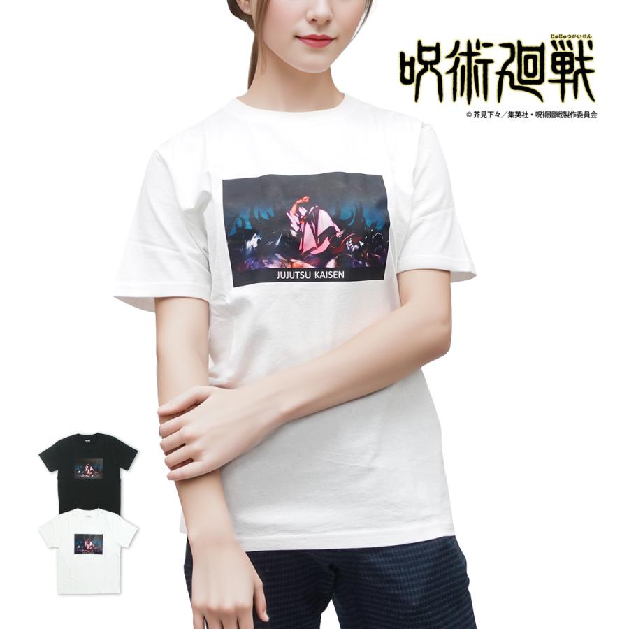 呪術廻戦 グッズ Tシャツ メンズ 虎杖悠仁 伏黒恵 釘崎野薔薇 五条悟 両面宿儺 キャラクター 場面写 半袖 S M L Xl ブラック ホワイト ガレージファインヤフー店 通販 Yahoo ショッピング