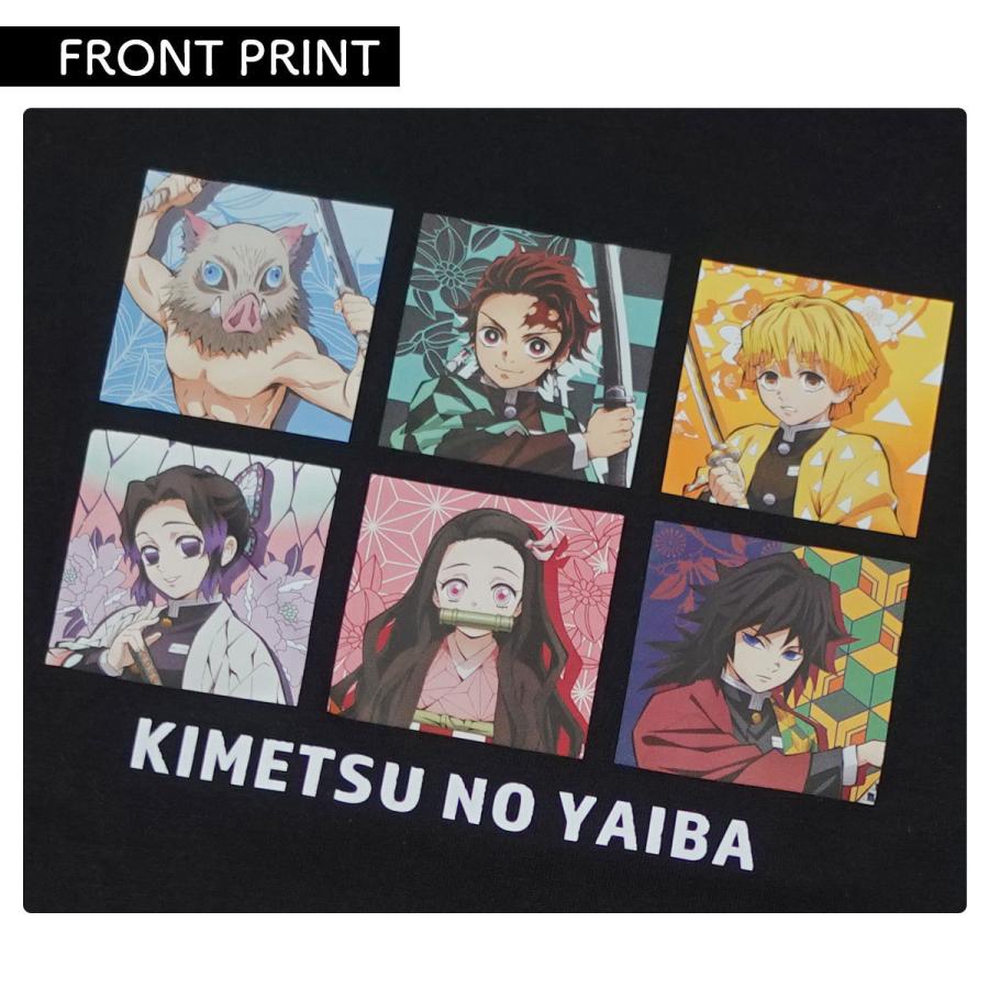 鬼滅の刃 Tシャツ グッズ キッズ 子供服 半袖 炭治郎 禰豆子 善逸 伊之助 胡蝶 義勇 キャラクター 集合 ブラック ホワイト きめつのやいば 130 140 150 160 ガレージファインヤフー店 通販 Yahoo ショッピング