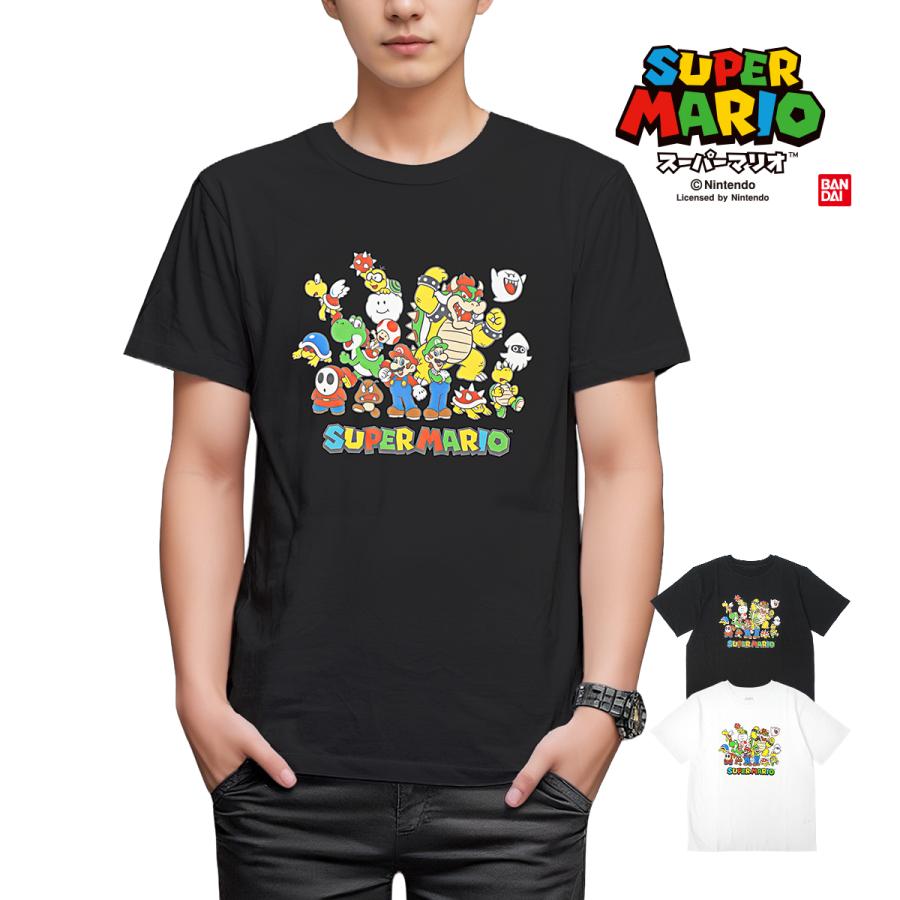 任天堂（Nintendo） スーパーマリオ メンズ レディース Tシャツ マリオ