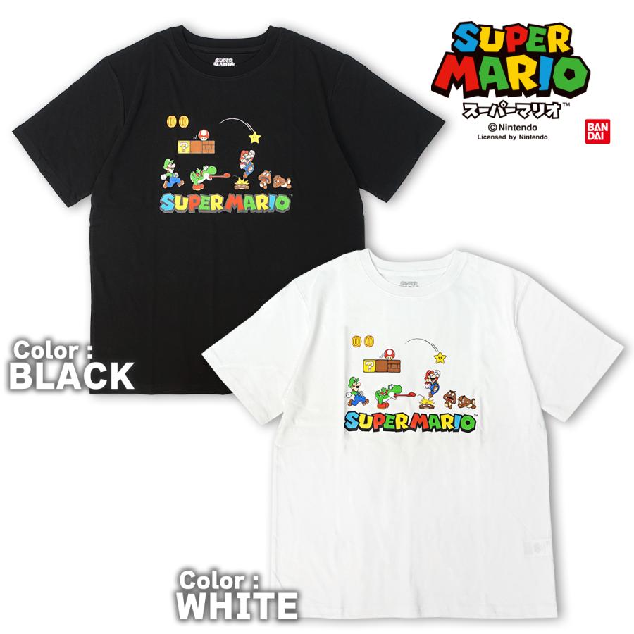 任天堂（Nintendo） スーパーマリオ メンズ レディース Tシャツ マリオ