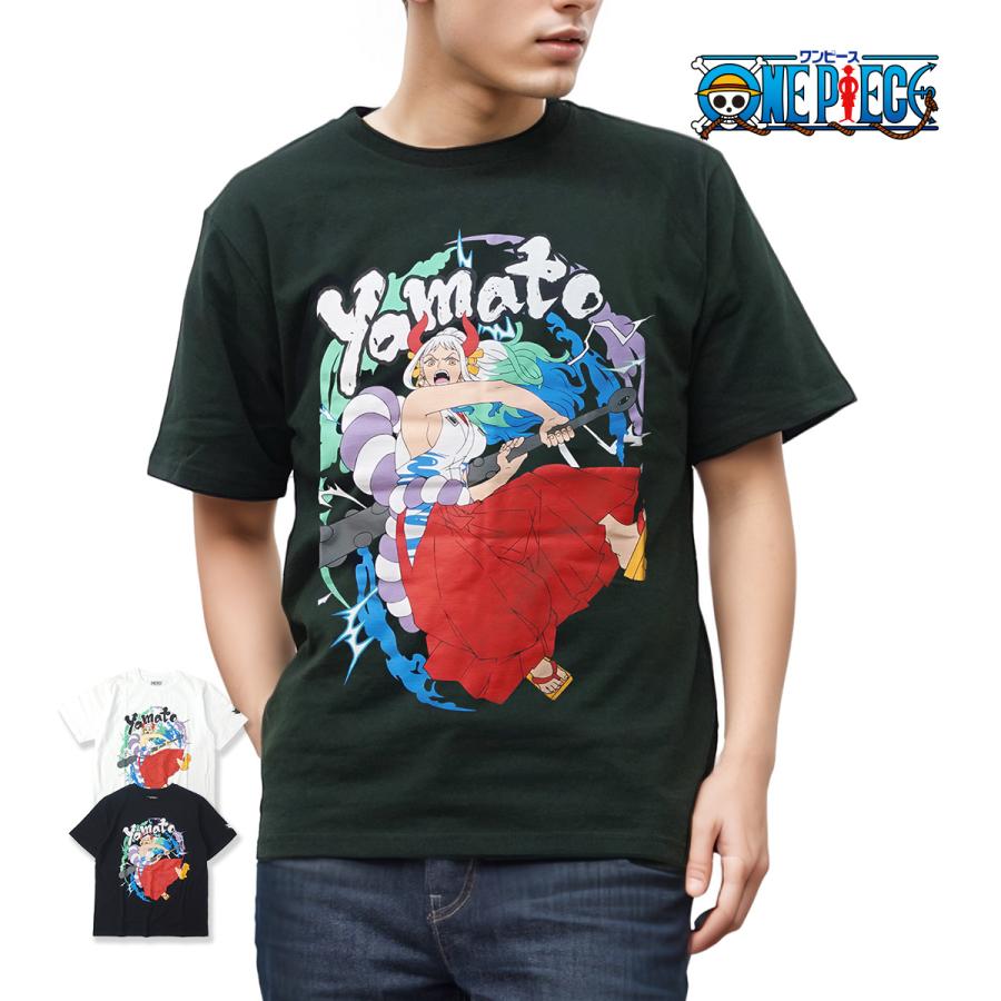 ワンピース ONE PIECE Tシャツ 半袖 グッズ ヤマト ワノ国編 メンズ 黒