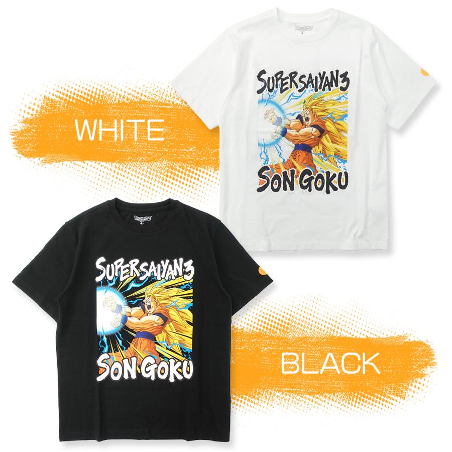 ドラゴンボール Z Tシャツ 悟空 かめはめ波 半袖 黒 白 ブラック ドラゴンボール Z Tシャツ 悟空 かめはめ波 半袖 黒 白 ブラック