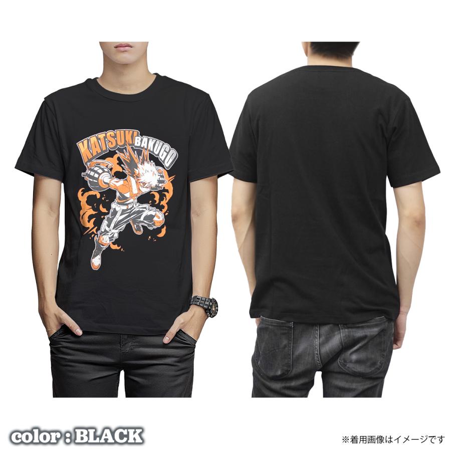 僕のヒーローアカデミア Tシャツ ヒロアカ 爆豪 半袖 黒 白 僕のヒーローアカデミア Tシャツ ヒロアカ 爆豪 半袖 黒 白
