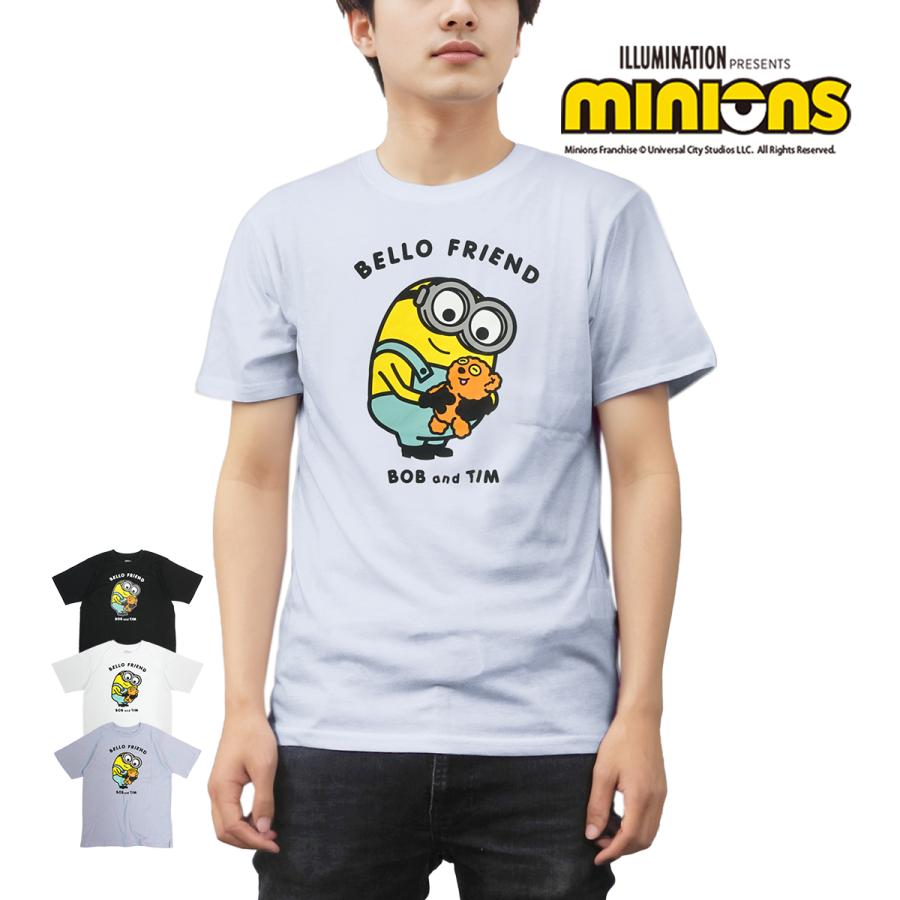 MINIONS（ミニオンズ） MINIONS BELLO FRIEND Tシャツ メンズ 半袖 