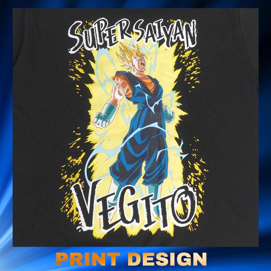 ドラゴンボール Z Tシャツ 超ベジット 半袖 黒 白 ブラック