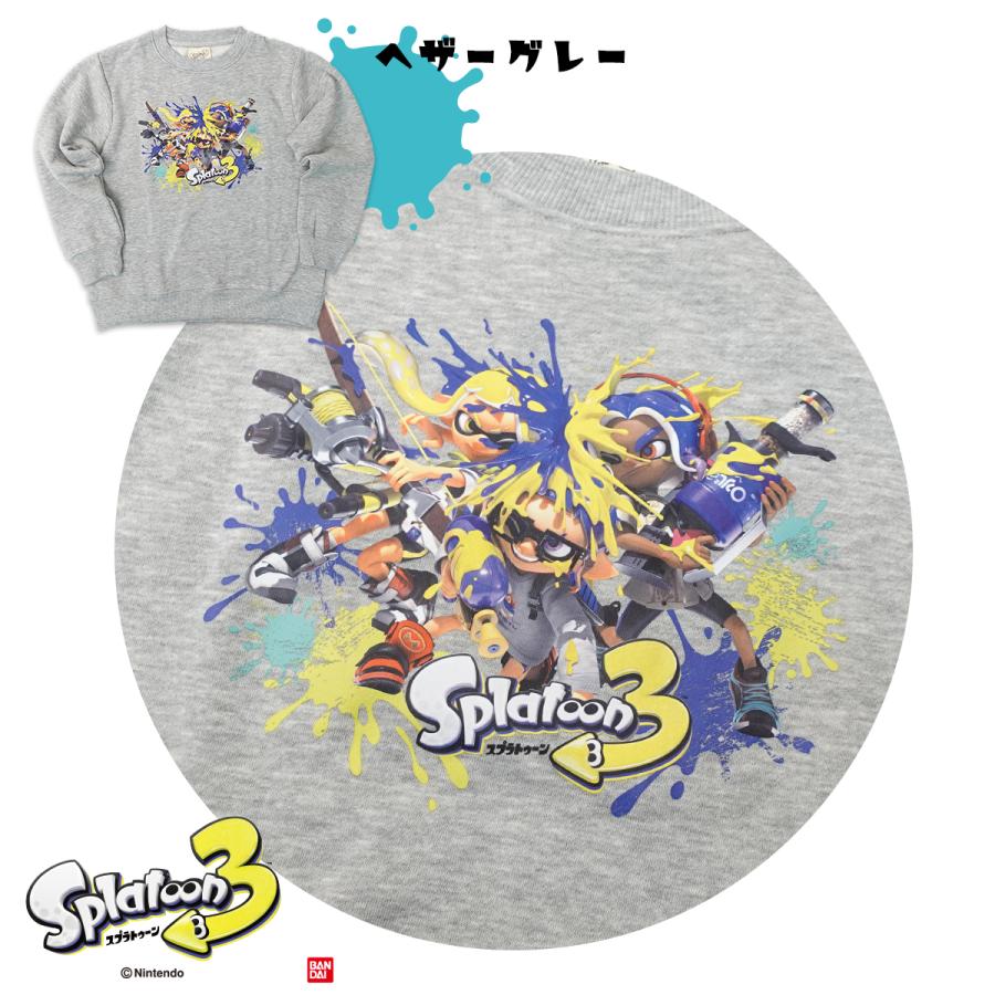 任天堂 スプラトゥーン3 Splatoon3 子供服 キッズ トレーナー 任天堂 スプラトゥーン3 Splatoon3 子供服 キッズ トレーナー