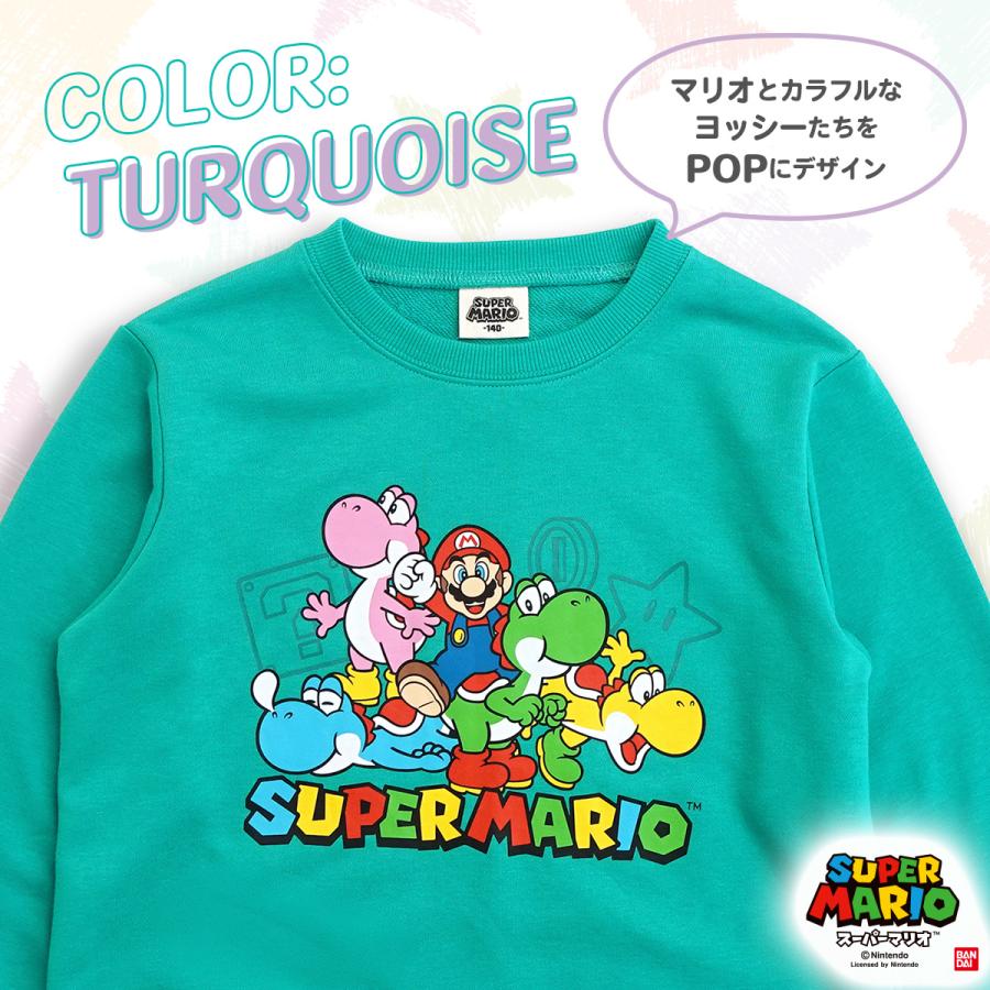 任天堂 スーパーマリオ 子供服 キッズ トレーナー KIDS HERE WE 任天堂 スーパーマリオ 子供服 キッズ トレーナー KIDS HERE WE