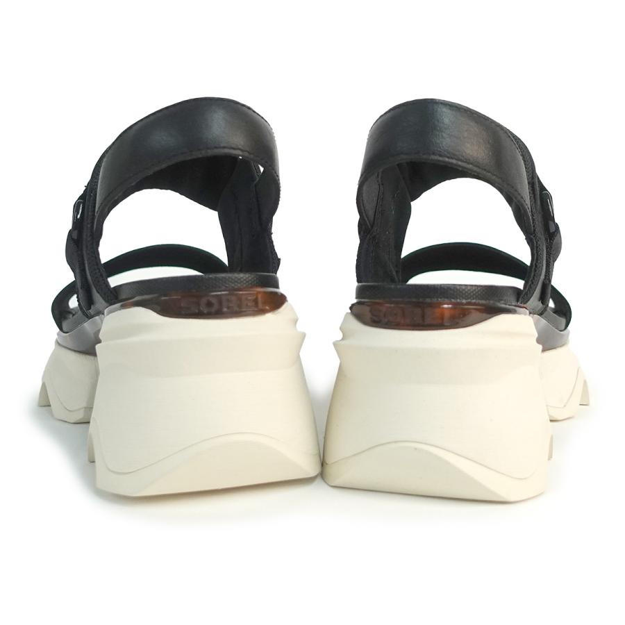 ソレル SOREL サンダル レディース キネティック インパクト スリングバッグ ヒールサンダル  NL4951-012 ブラック/チョーク SOREL（ソレル） サンダル レディース キネティック インパクト