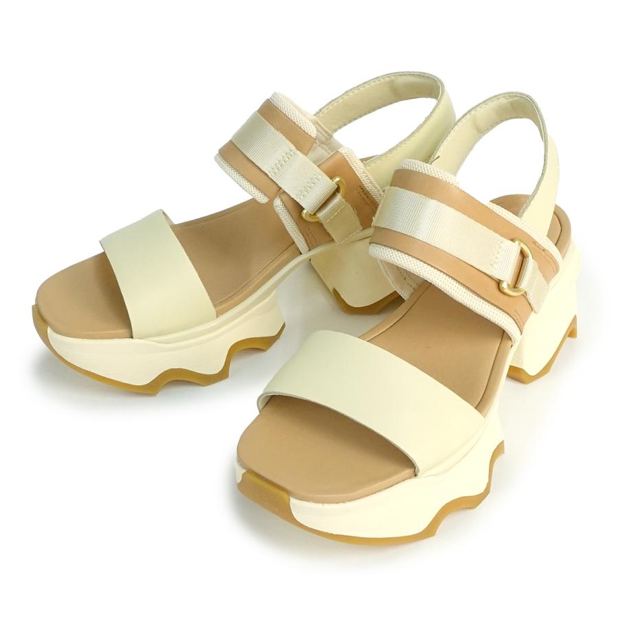 ソレル SOREL サンダル レディース キネティック インパクト スリングバッグ ヒールサンダル  NL4951-293 ハニーホワイト/シーソルト SOREL（ソレル） サンダル レディース キネティック インパクト