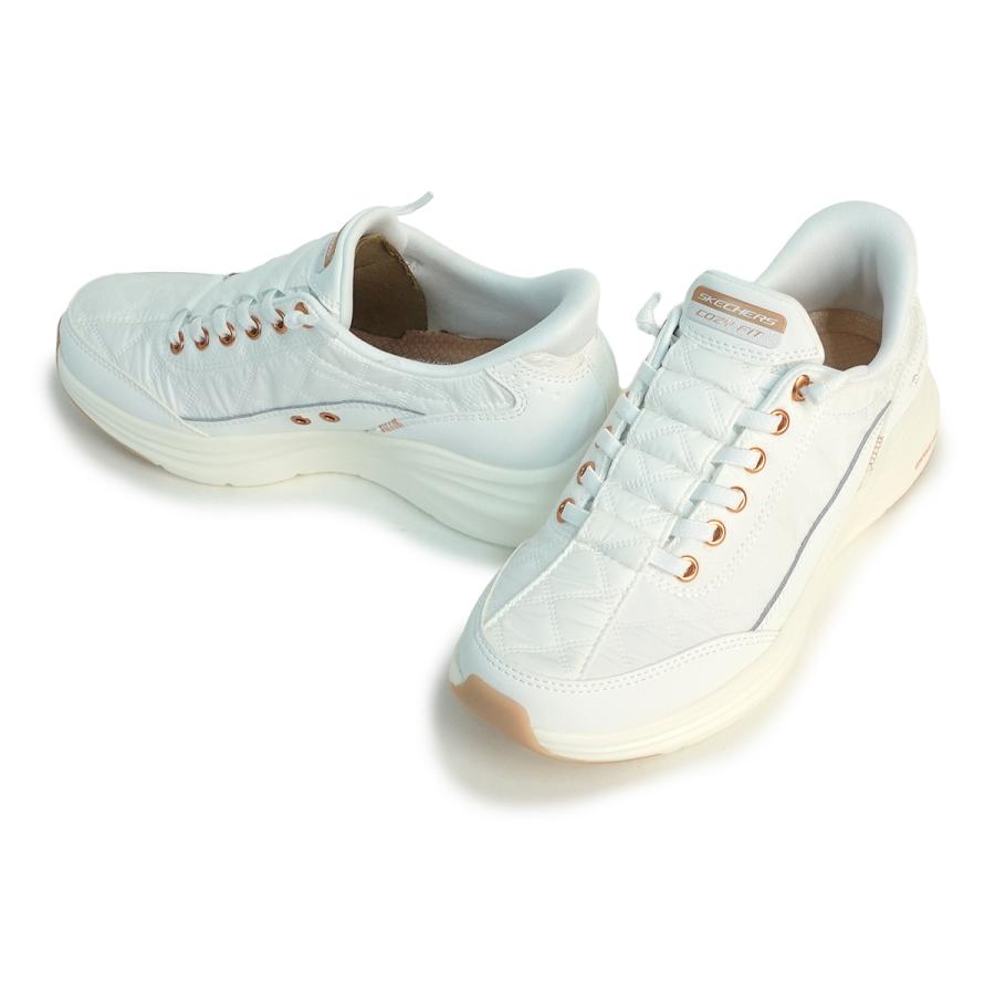 スリップインズ コンツアーフォーム コージーフィット ゴールデン アワーホワイト SKECHERS（スケッチャーズ） スニーカー レディース スリップインズ