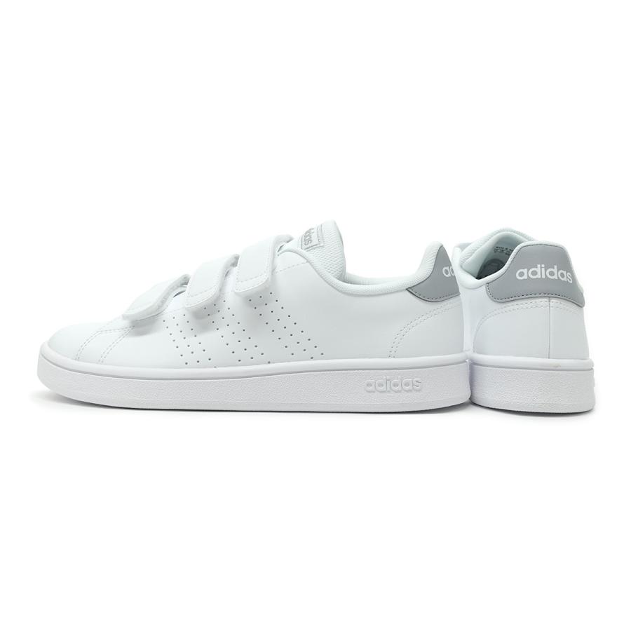 アディダス Adidas スニーカー ローカット メンズ レディース アドバンコート ベース ベルクロ Gx0727 ホワイト グレー Advancourt Base Velcro U ガレージファインヤフー店 通販 Yahoo ショッピング