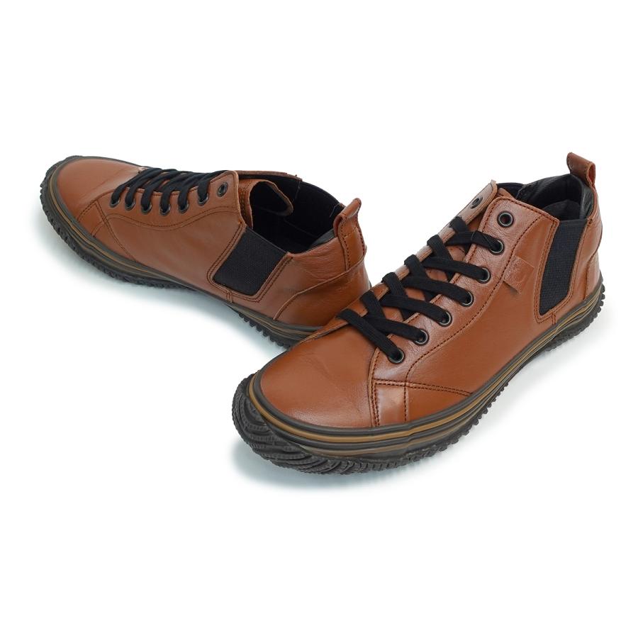 SPINGLE スピングル スニーカー SP-442 レッドブラウン メンズ レディース 革 カンガルーレザー  定番 日本製 スピングルムーブ SPINGLE（スピングル） スニーカー SP-442 レッドブラウン メンズ