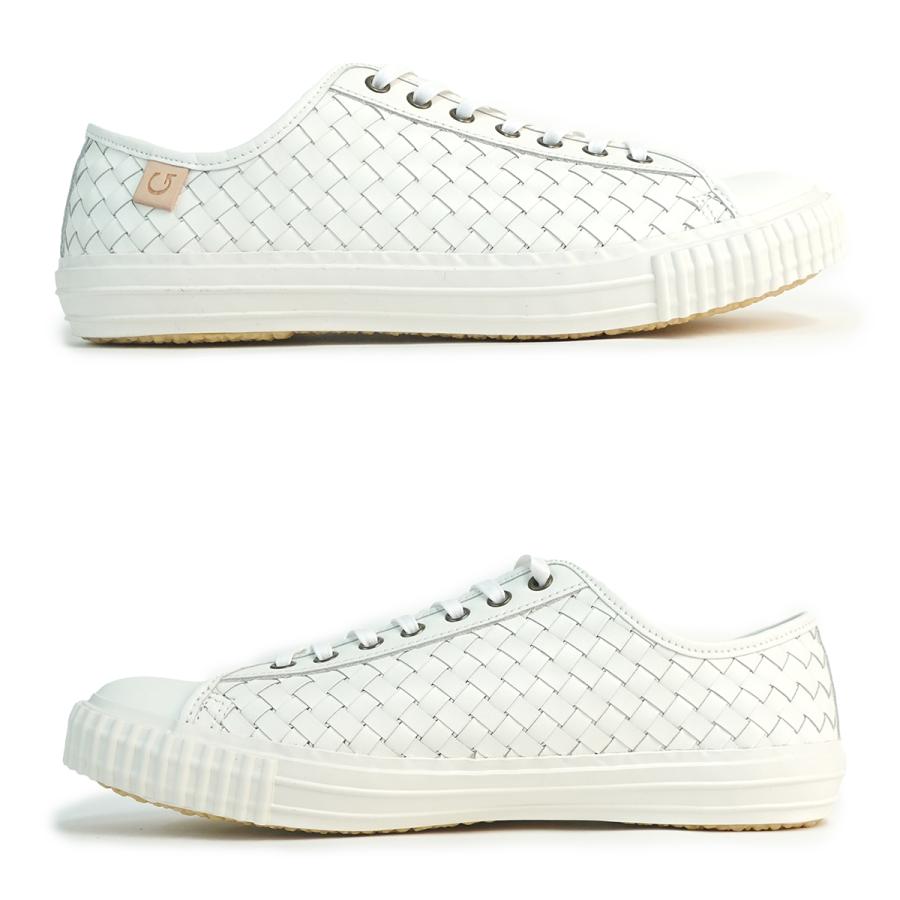 SPINGLE（スピングル） スニーカー SP-384 ホワイト 牛革 白 メンズ