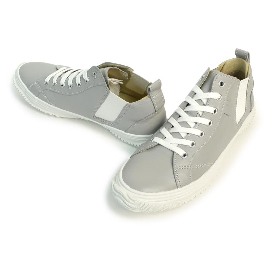 SPINGLE スピングル スニーカー SP-442 ライトグレー メンズ レディース 革 カンガルーレザー 定番 日本製 スピングルムーブ SPINGLE（スピングル） スニーカー SP-442 ライトグレー メンズ
