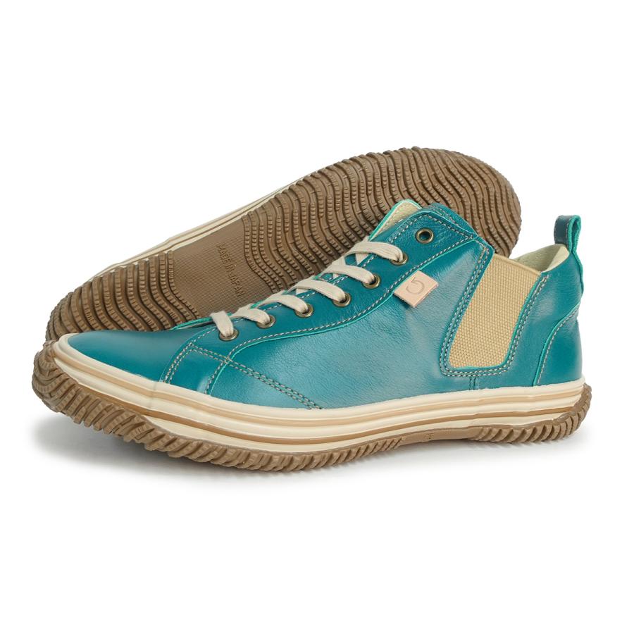 SPINGLE スピングル スニーカー メンズ レディース SP-442 グリーン  革 カンガルーレザー  定番 日本製 スピングルムーブ SPINGLE（スピングル） スニーカー メンズ レディース SP-442 グリーン