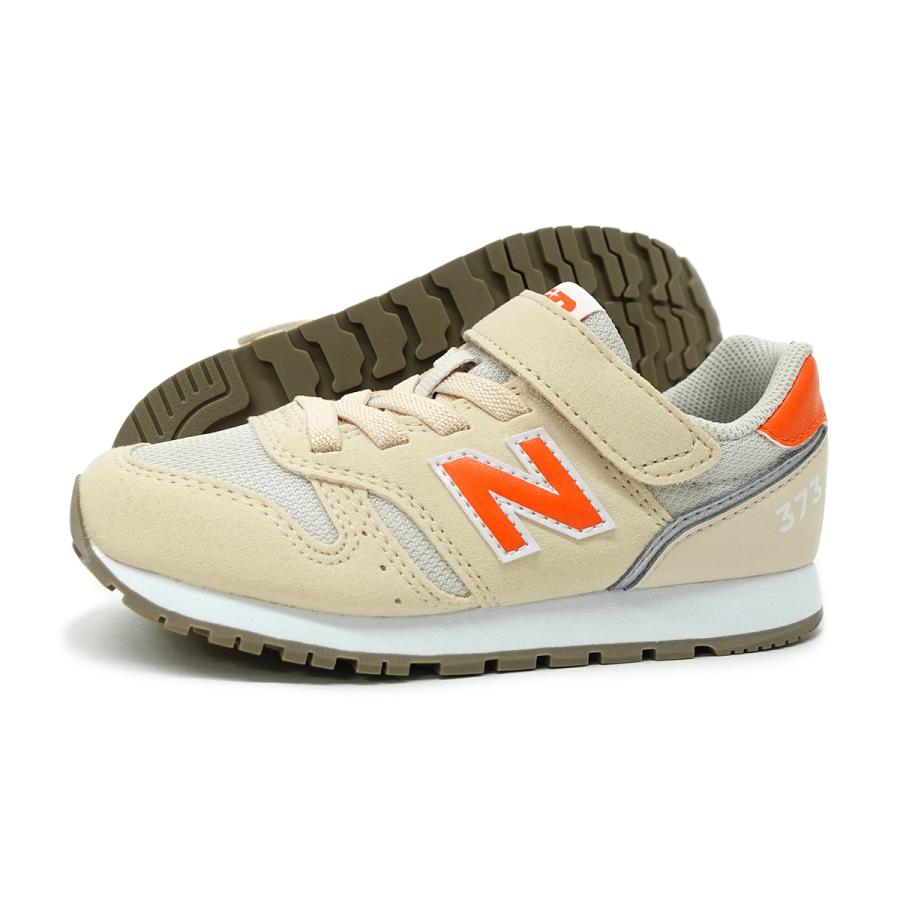 ニューバランス キッズ New Balance スニーカー 373 子供靴 Yv373 Jf2 ベージュ オレンジ 通学 小学生 セール マジックテープ プレゼント 運動会 遠足 通学 ガレージファインヤフー店 通販 Yahoo ショッピング