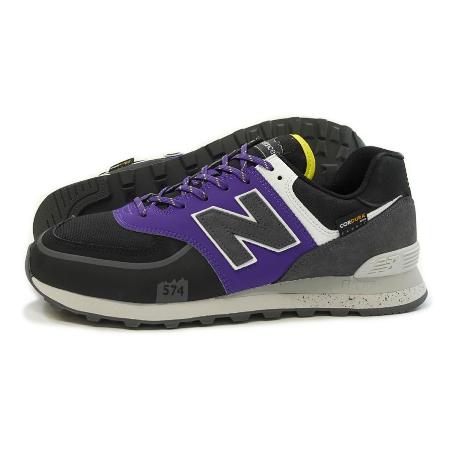ニューバランス New Balance スニーカー 574 メンズ U574t Y2 ブラック パープル セール 通勤 通学 学生 おしゃれ プレゼント 国内正規品 ガレージファインヤフー店 通販 Yahoo ショッピング