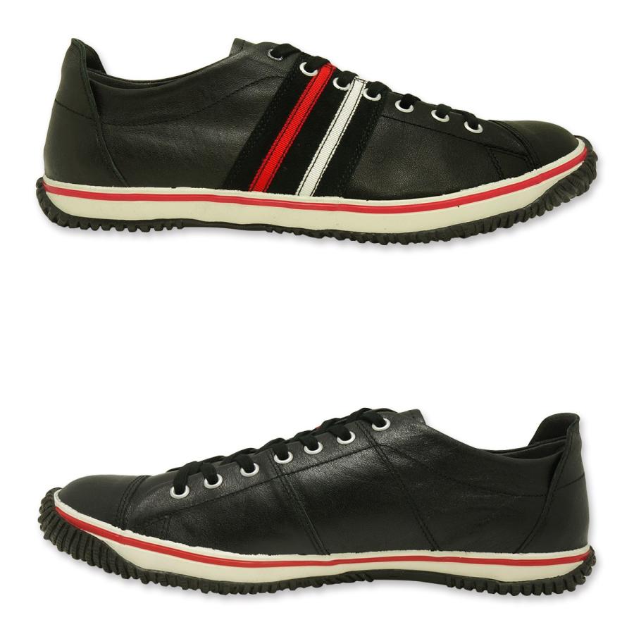 スピングルムーブ SPINGLE MOVE スニーカー SPM-198 ブラック 黒 メンズ レディース スピングルムーヴ 日本製 広島県府中産 カンガルーレザー SPINGLE（スピングル） スピングルムーブ SPINGLE MOVE スニーカー SPM