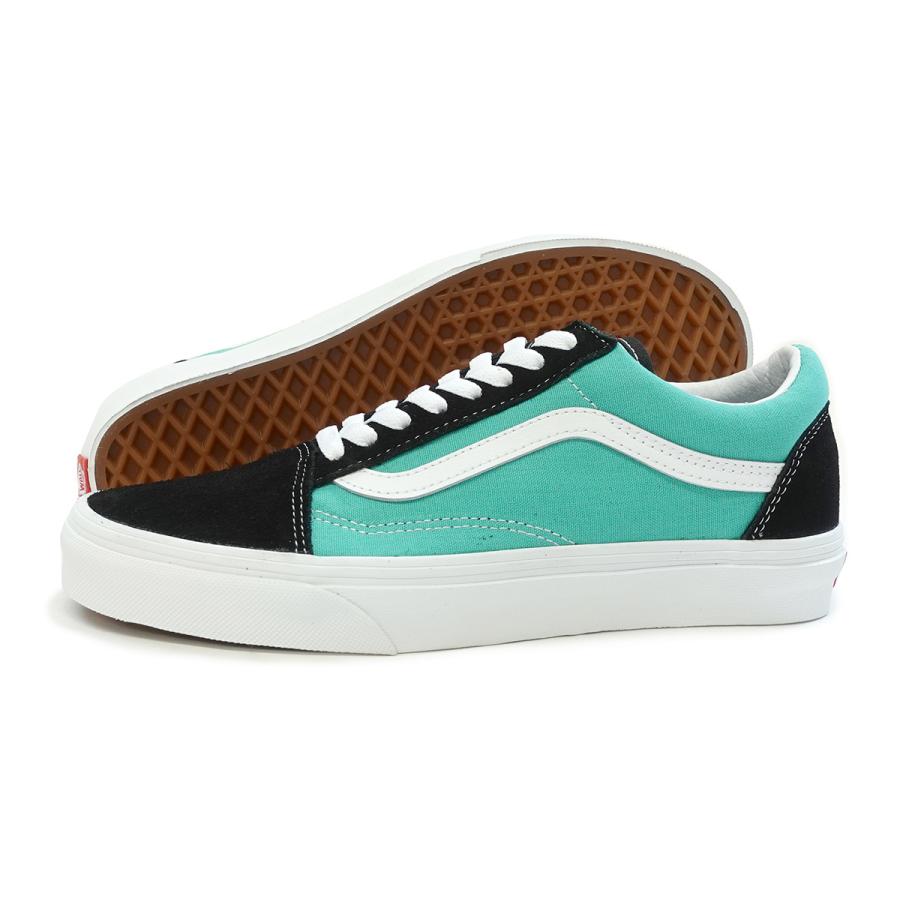 バンズ オールドスクール スニーカー メンズ レディース ブラック エメラルド Vn0a3wkt4fv Vans Old Skool Classic Sport Black Waterfall ガレージファインヤフー店 通販 Yahoo ショッピング