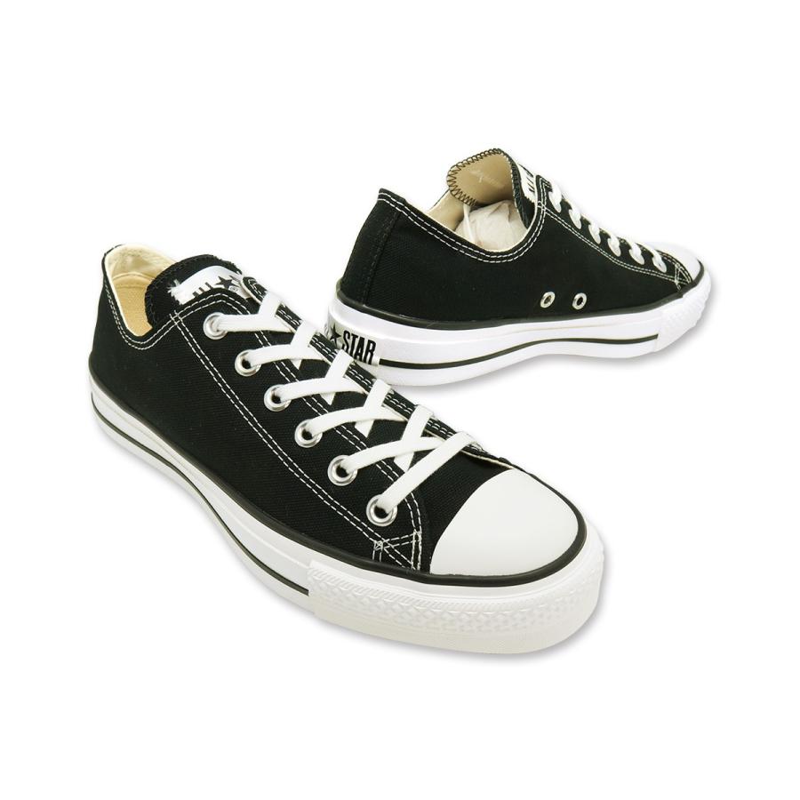 コンバース CONVERSE スニーカー キャンバス オールスター J オックス CANVAS ALL STAR J OX ブラック 黒 ローカット メンズ レディース 日本製の画像