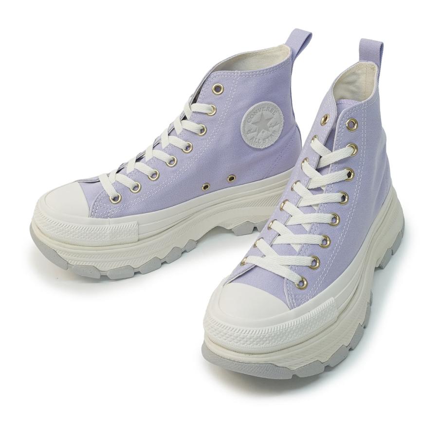 コンバース CONVERSE スニーカー ハイカット 厚底 メンズ レディース オールスター（Ｒ）トレックウエーブ NC HI ラベンダー 薄紫 ALL STAR TREKWAVE CONVERSE（コンバース） スニーカー ハイカット 厚底 メンズ