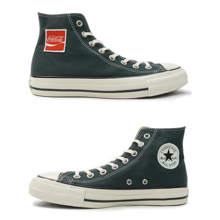 コンバース CONVERSE スニーカー ハイカット メンズ レディース オールスター US コカ・コーラ UF HI ダークグリーン HI ALL STAR US Coca-Cola UF HI｜g-fine｜05