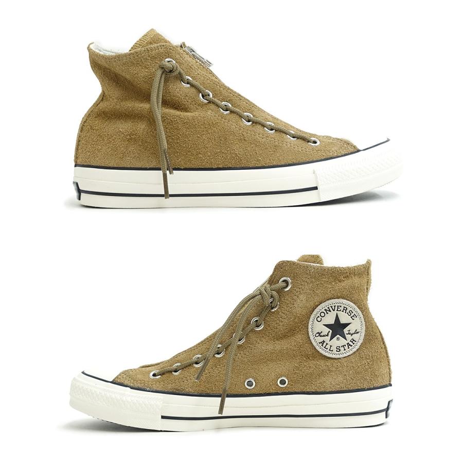 コンバース Converse スニーカー メンズ レディース ハイカット スエード オールスター 100 センタージップ Hi ベージュ Suede All Star 100 Centerzip Hi ガレージファインヤフー店 通販 Yahoo ショッピング