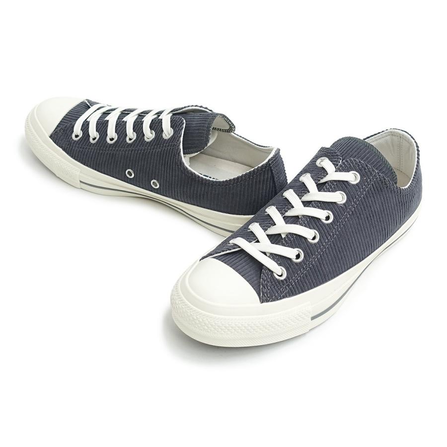 CONVERSE コーデュロイスニーカー グレー ALL STAR コンバース コーデュロイ OX チャコール グレー