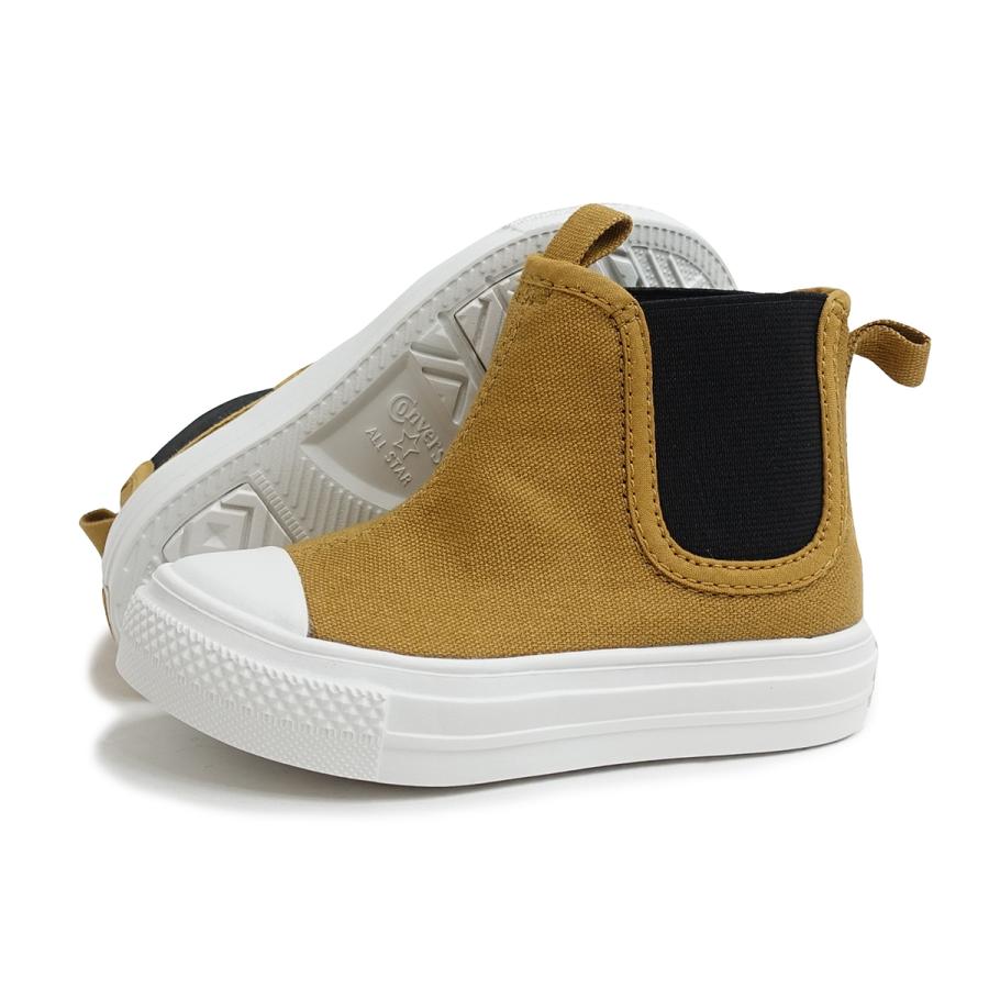 コンバース Converse スニーカー キッズ 子供靴 軽量 ハイカット チャイルド オールスター ライト サイドゴア Hi キャメル Child All Star Light Sidegore Hi ガレージファインヤフー店 通販 Yahoo ショッピング