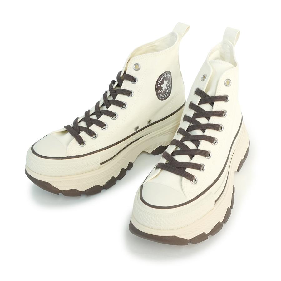 新品✨ コンバース オールスター トレックウェーブ 24cm 白 厚底 CONVERSE コンバース スニーカー レディース ハイカット 靴 白